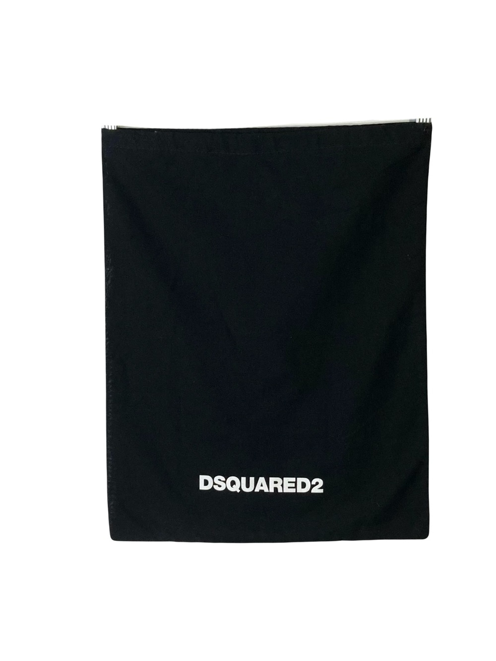 Nwot DSQUARED2 Duster Bag 15.5”x19” Black Logo-White String